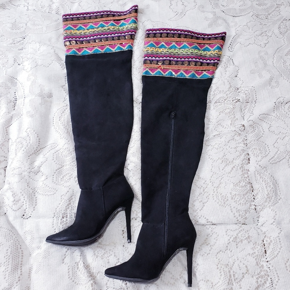 ANNE MICHELLE>>> NEW! over the knee boots NWOT 🤍size 5.5M